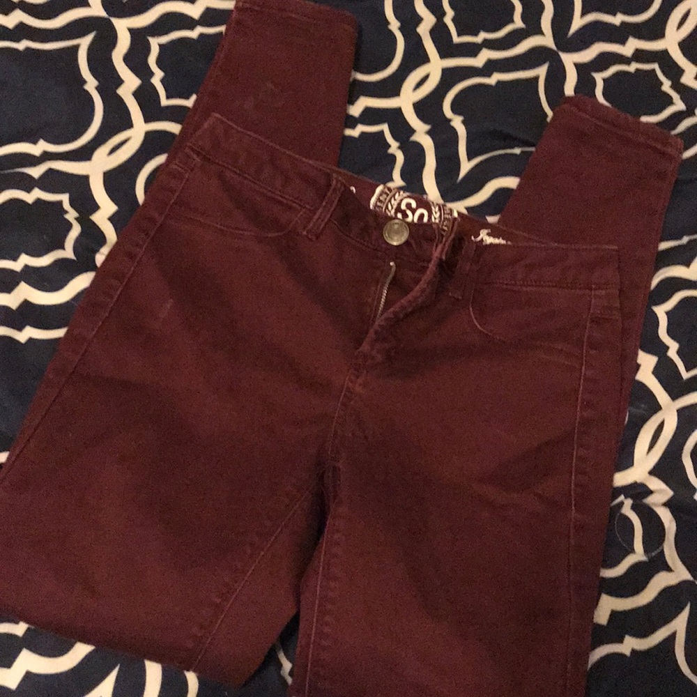 Burgundy jeggings from Kohl’s